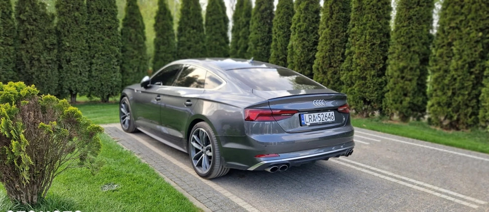 Audi S5 cena 143000 przebieg: 135000, rok produkcji 2018 z Oleszyce małe 211